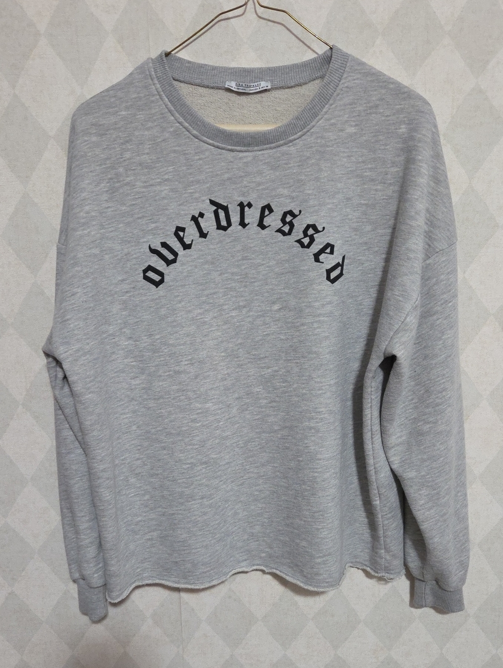 Overdressed Grey Crewneck Sweatshirt - ZARA TRAFALUC